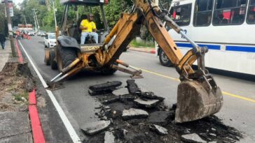 Obra en avenida Universidad Cuernavaca