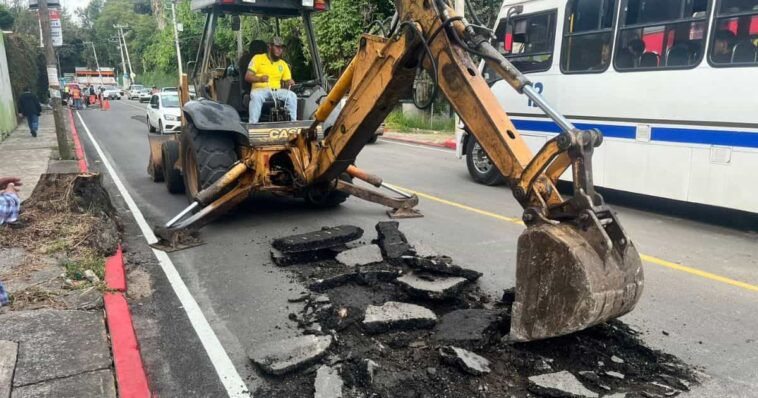 Obra en avenida Universidad Cuernavaca