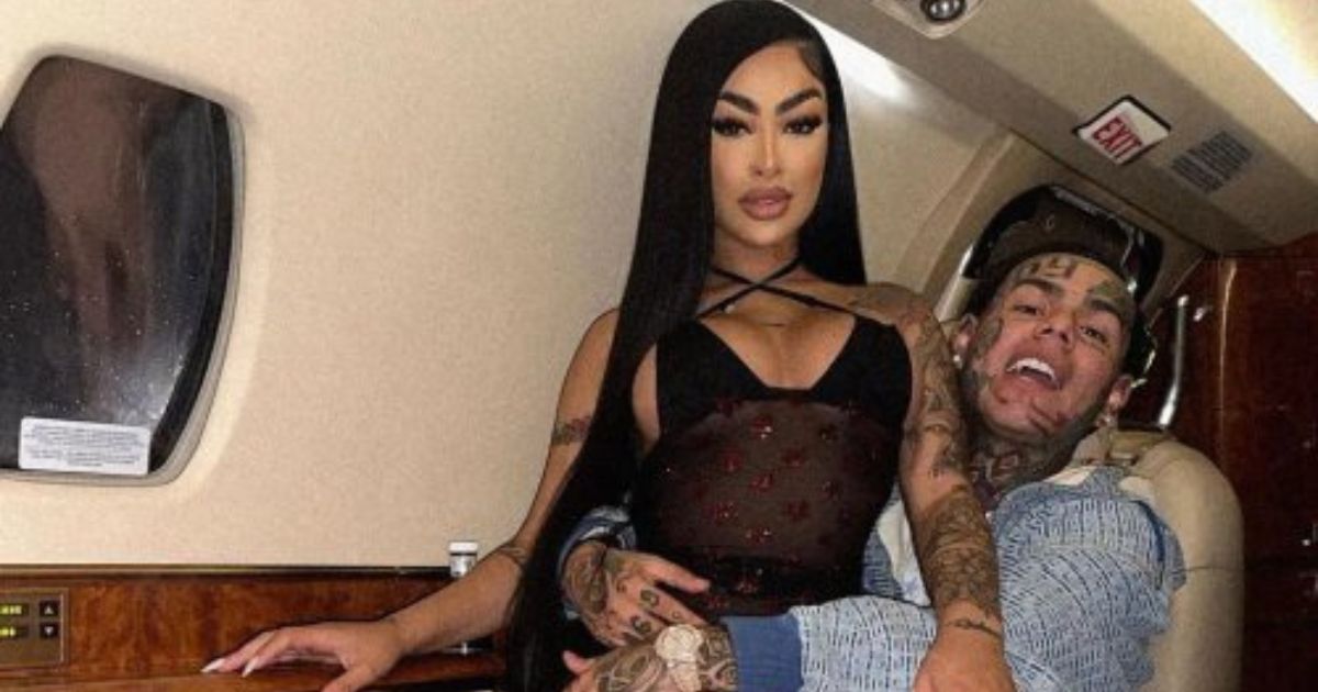 Yailin la más viral amenaza con cuchillo a 6ix9ine