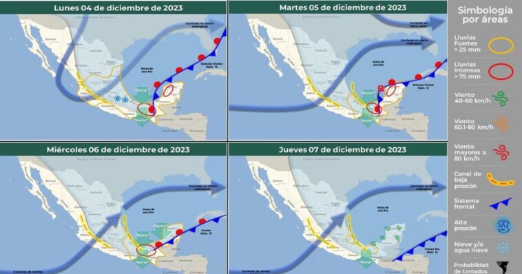 Habrá nublados parciales y posibilidad de bajas temperaturas