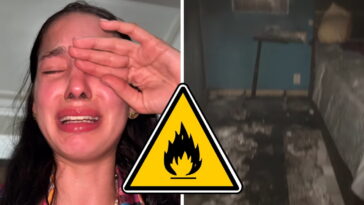 Arisita, novia de Luisito Comunica rompe en llanto luego de sobrevivir a un incendio en su departamento