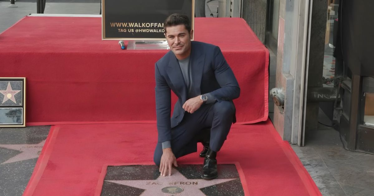 Recibe Zac Efron estrella en Paseo de la Fama de Hollywood