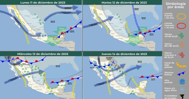 Se espera descenso de temperatura tras el frente frío