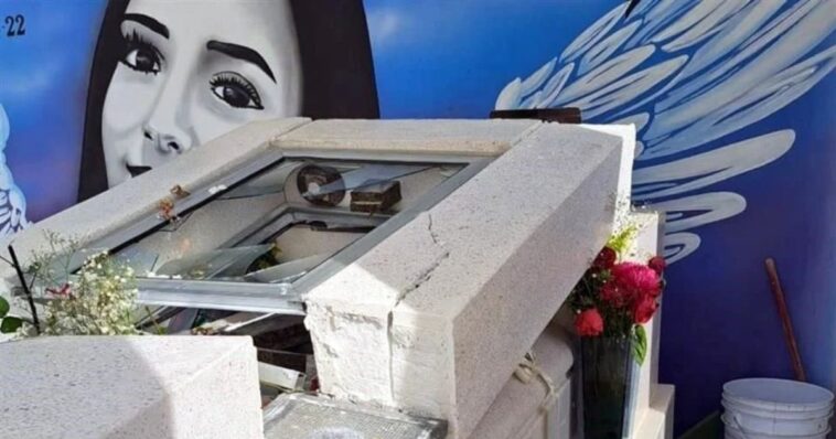 Tumba de Debanhi Escobar fue vandalizada