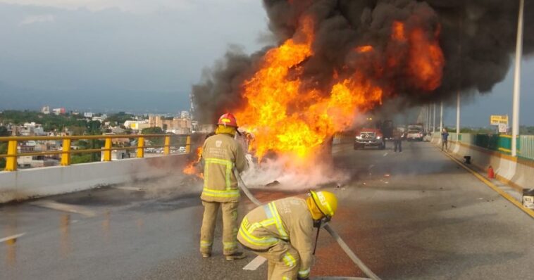 incendio de tráirel en palmira