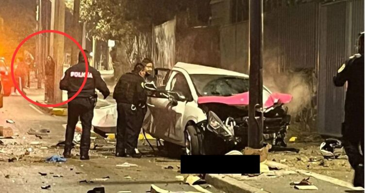 Captan figura extraña en accidente automovilistico en CDMX