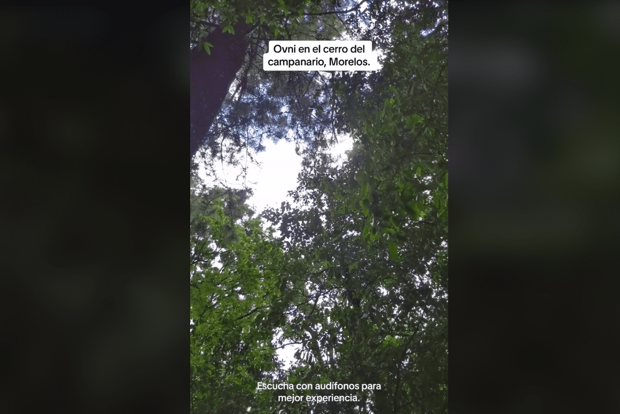 Captan un supuesto ovni en un cerro de Morelos
