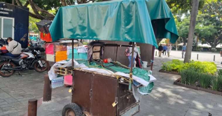 Comercios ambulantes tendrán toldos y sombrillas color verde