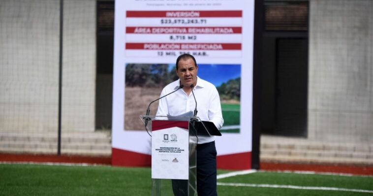 Continúan con la transformación de espacios deportivos en Morelos