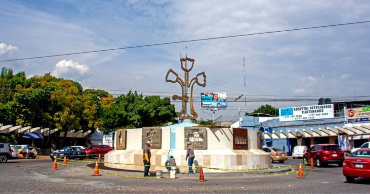 Dan últimos detalles a la glorieta de Tlaltenango