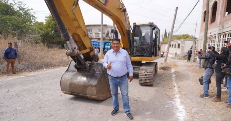 pavimentación avenida huexca