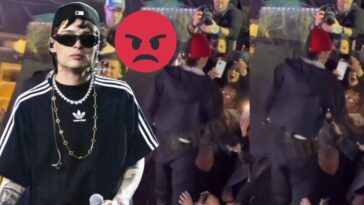 (VIDEO) Peso Pluma le vienta agua en la cara a un fan en pleno concierto; así fue el momento