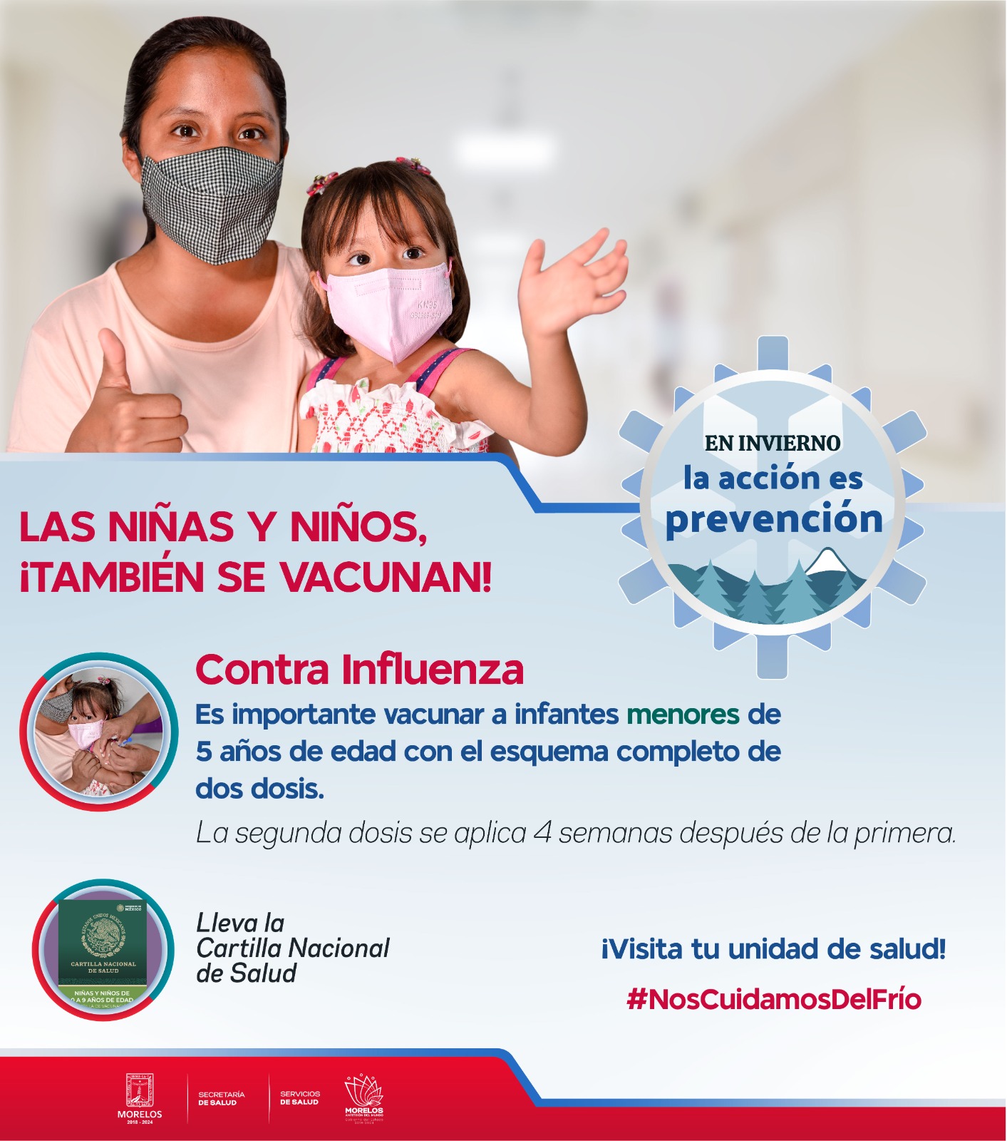 Hacen llamado a vacunar a los menores de edad contra influenza 