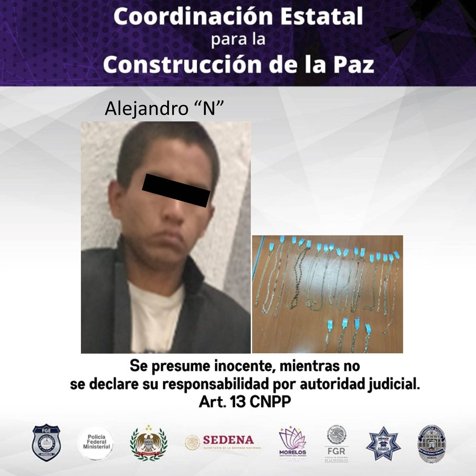Detienen a joven por robar en Tejalpa, JIUTEPEC