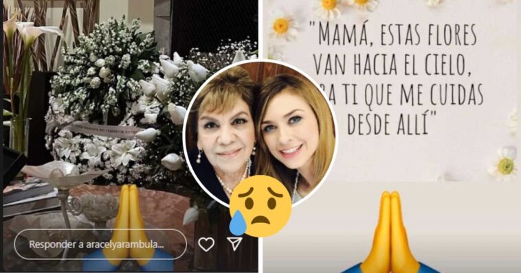 Aracely Arámbula dedica emotivo mensaje a su madre a pocos días de su fallecimiento