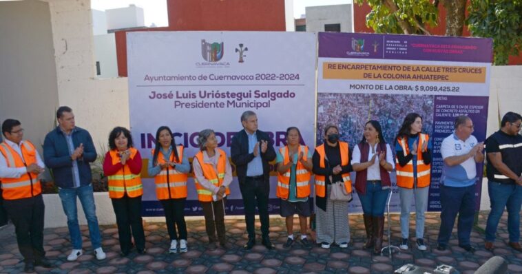 Arranca obra de reencarpetamiento en Tres Cruces Ahuatepec