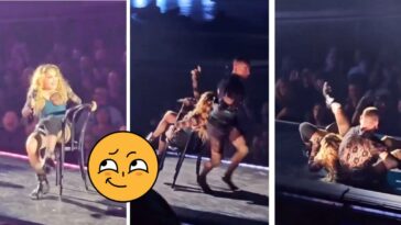 (VIDEO) Madonna sufre una caída en pleno concierto ¡Se va cae, se va caer, se cayó!