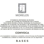 Abren convocatoria para obtener la venera “José María Morelos y Pavón, morelense de excelencia”