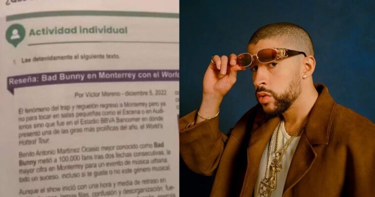 Bad Bunny aparece en los Libros de Textos Gratuitos de la SEP