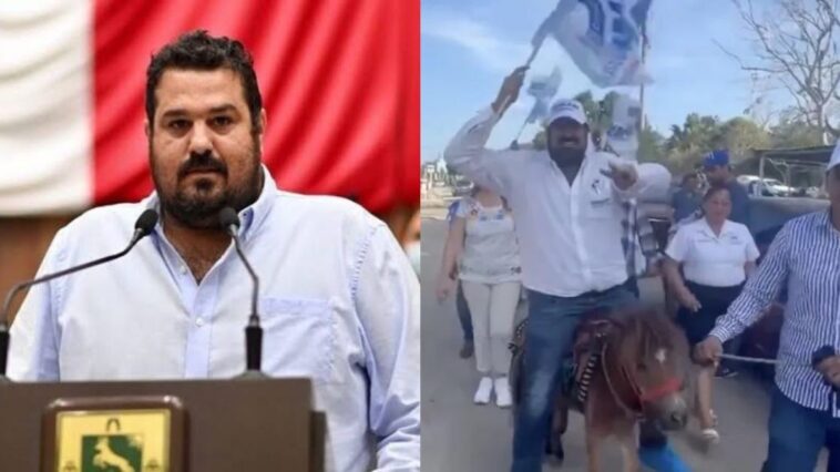 Cancelan a candidato del PAN por montar un poni en Yucatán
