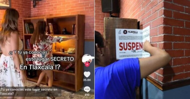 Influencer promociona un bar secreto en Tlaxcala y es clausurado