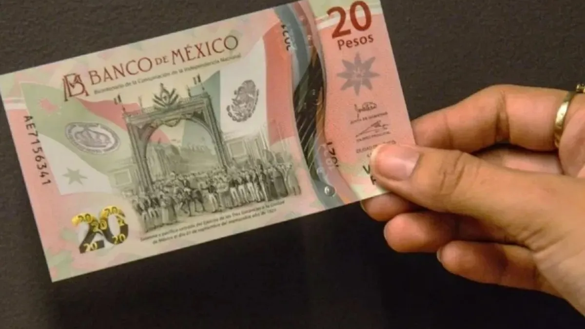Billete de 20 pesos mexicanos será retirado de circulación