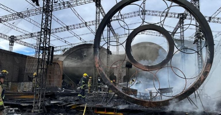 Así quedó el salón de fiestas en San Miguel Allende tras incendio