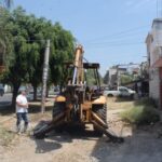Inician trabajos de reconstrucción en la calle Defensa Nacional