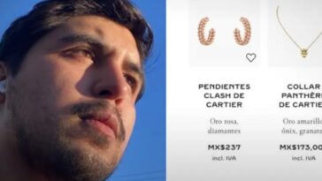 Joven compra aretes Cartier con valor de medio millón en tan solo 237 pesos