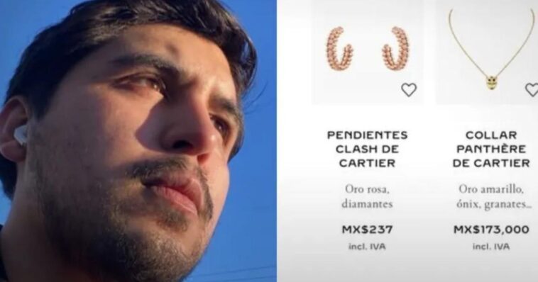 Joven compra aretes Cartier con valor de medio millón en tan solo 237 pesos