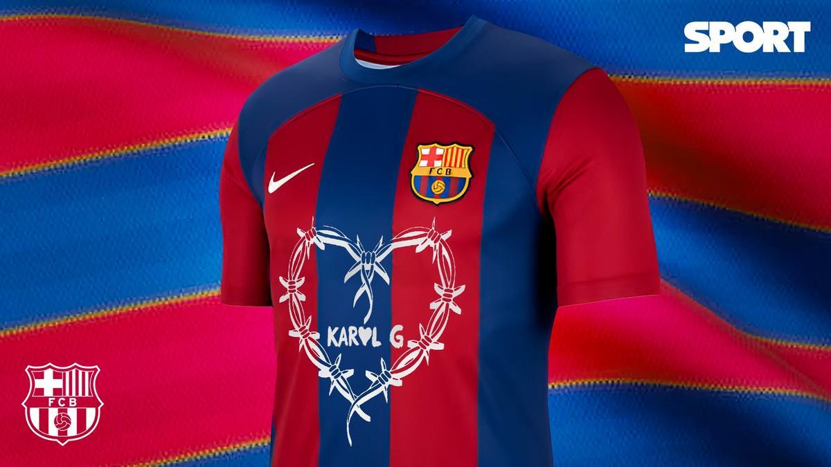 camiseta barcelona Karol G