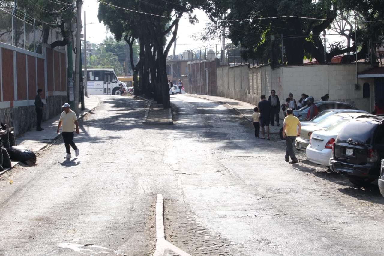 Vecinos del Barrio de Gualupita atestiguan la rehabilitación del circuito Melchor Ocampo