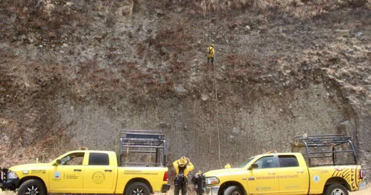 Combatientes de incendios Morelos