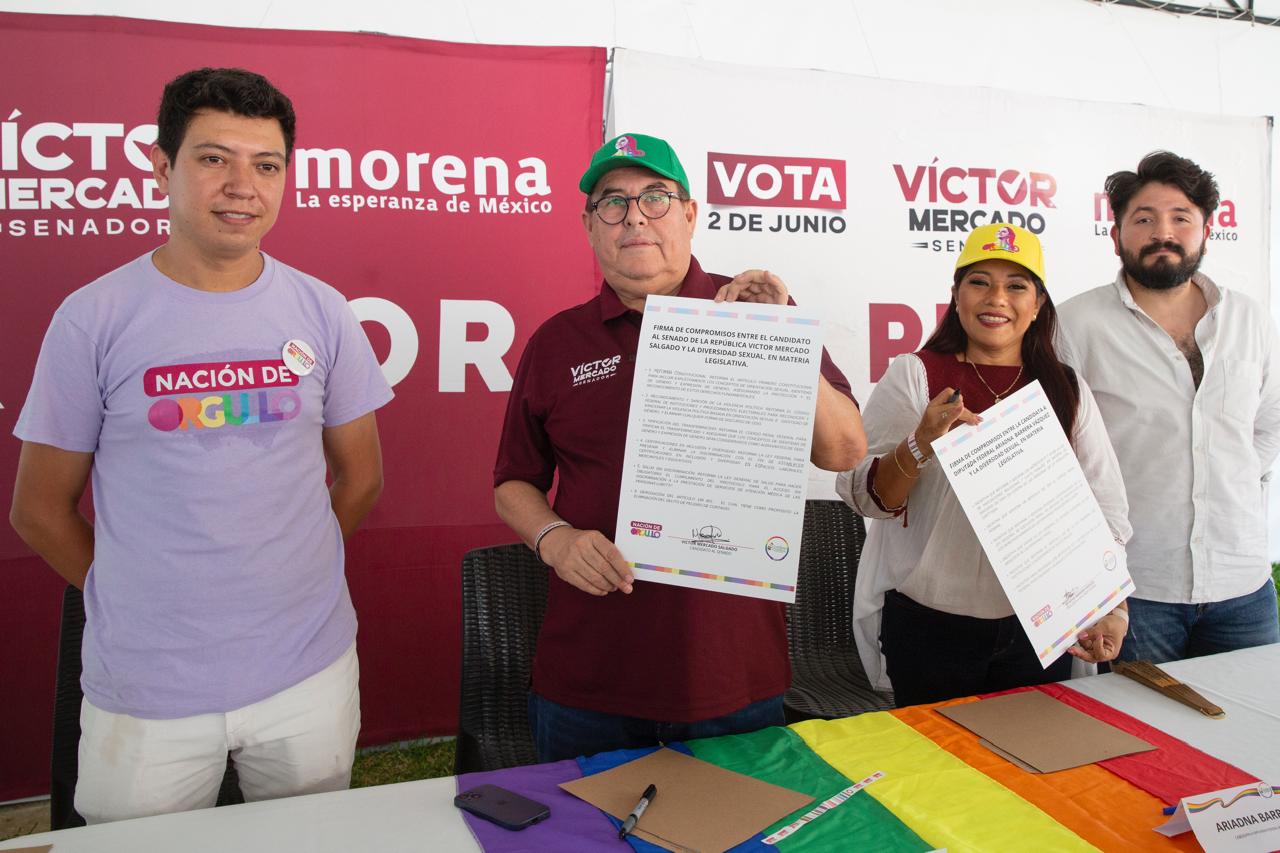 Desde el Senado impulsaré iniciativas a favor de la comunidad LGBTTTIQ+: Víctor Mercado