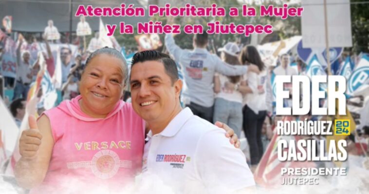 Eder Rodríguez dará atención prioritaria a mujeres y niños en Jiutepec