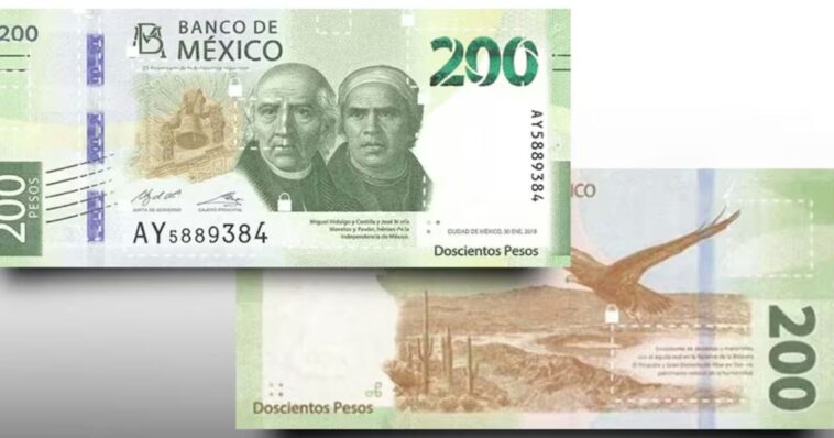 Lanzan versión conmemorativa del billete de 200 pesos