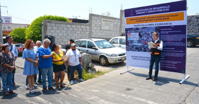 Llevarán a cabo sustitución del drenaje sanitario en colonia Tulipanes