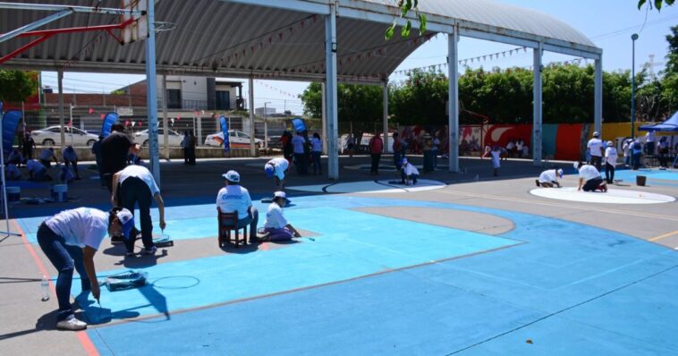 Rescatan la cancha de usos múltiples de Ciudad Chapultepec