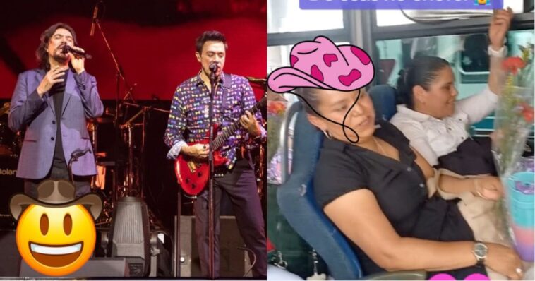 mujeres cantan canción de los temerarios en el camion