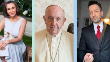 Así fue el encuentro del Florinda Meza y Chumel Torres con el Papa