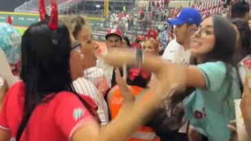 Captan riña de dos aficionadas en juego de Diablos Rojos