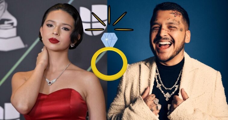 Christian Nodal le da anillo a Ángela Aguilar
