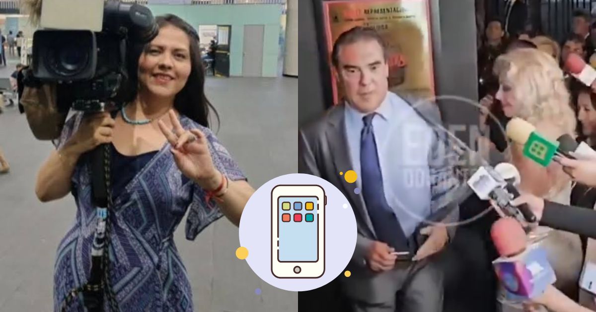 Eduardo Yáñez estalla contra reportera y le roba el celular