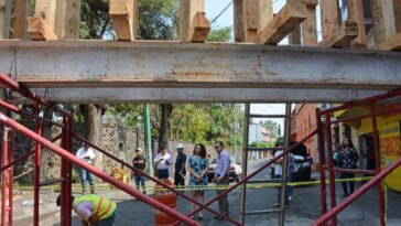 Supervisan avances de la restauración del acueducto de la Gualupita
