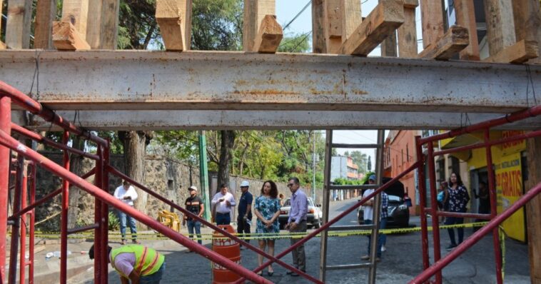 Supervisan avances de la restauración del acueducto de la Gualupita