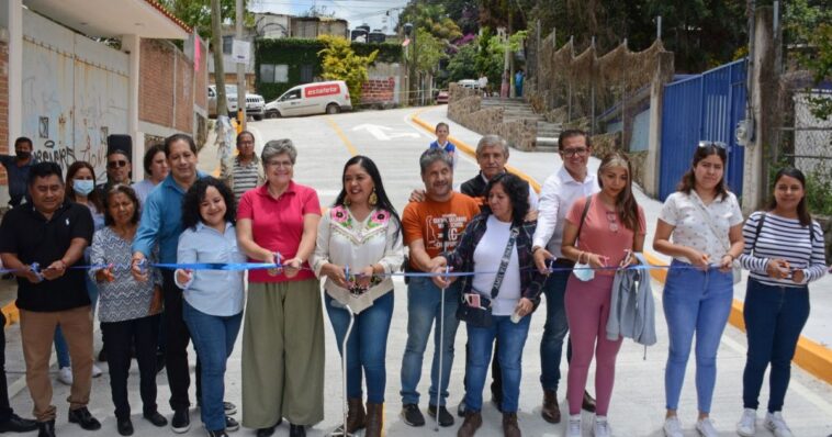Alcalde de Cuernavaca cumple con la entrega de vialidades en Santa María Ahuacatitlán