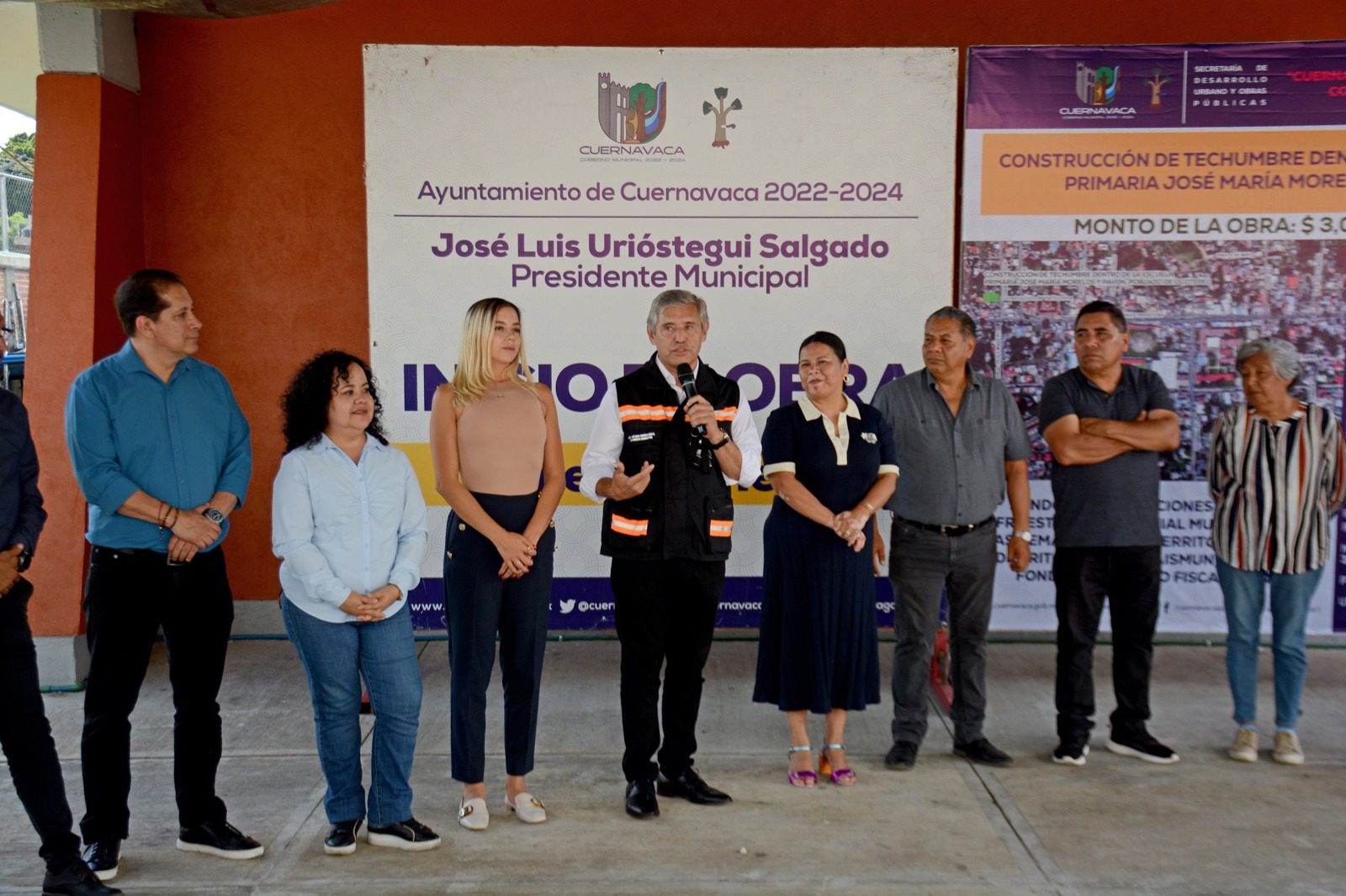 Comienza Ayuntamiento de Cuernavaca con techumbre en primaria de Ocotepec