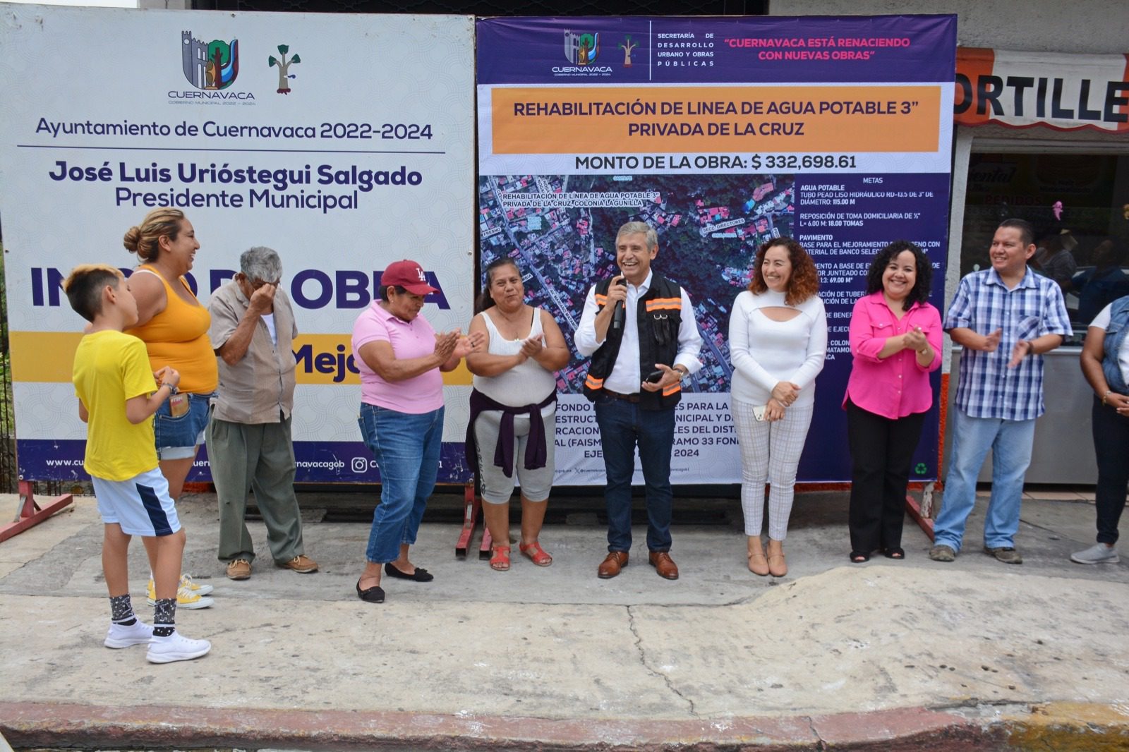 Encabeza José Luis Urióstegui obra que mejorará servicio de agua potable en la Lagunilla