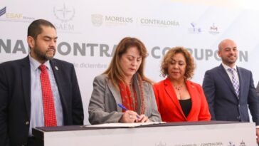 Firman convenio los tres poderes de Gobierno con el Sistema Anticorrupción de Morelos