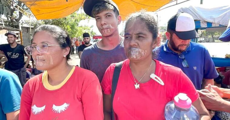 Migrantes realizan huelga de hambre en Oaxaca